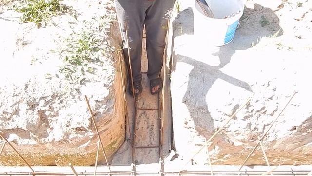 Ленточный фундамент своими руками. Часть 1.Арматура. Каркас. смотреть онлайн