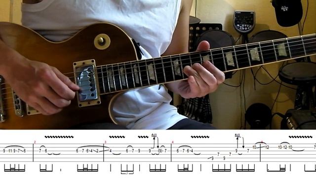 Iron Maiden - Powerslave Dave Murrays solo lesson with tablatures and backing tracks