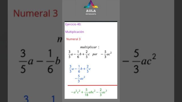 Solución álgebra de Baldor ejercicio 40 3-4  #álgebra #maths #algebra #baldor  #algebradebaldor