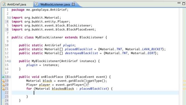 Episode 2: Anti-Griefing Bukkit Plugin Tutorial смотреть онлайн