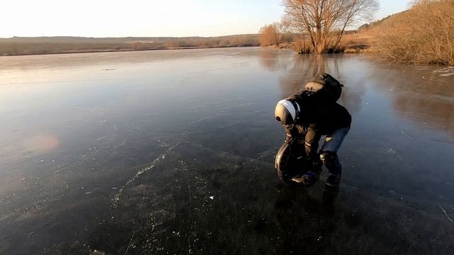 Моноколесо на льду!