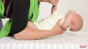 Cлинг шарф Love & Carry  Горизонтальное положение, колыбелька. Инструкция