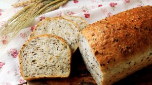 ЗЛАКОВЫЙ ДОМАШНИЙ ХЛЕБ НА ПШЕНИЧНОЙ ЗАКВАСКЕ