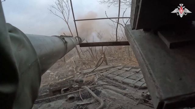 Боевая работа танкистов и операторов ударных БпЛА на Донецком направлении