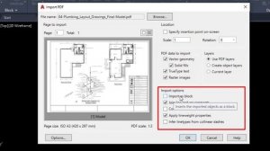 How to edit pdf in AutoCAD 2020