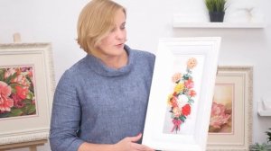 Вышитые цветы, много цветов  И все это в новых оформлениях от БелБагетМастер