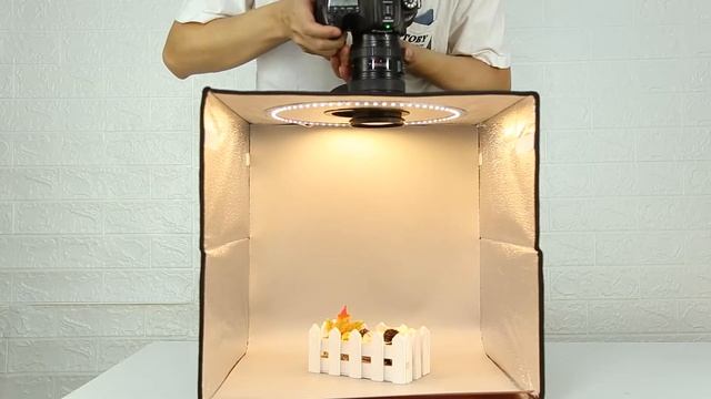 PULUZ 40cm Folding Portable Ring Light USB Photo Lighting Studio Shooting Tent Box смотреть онлайн