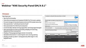 2018-06 Webinar about ABB Building Automation – KNX Security Panel GM/A June 2018