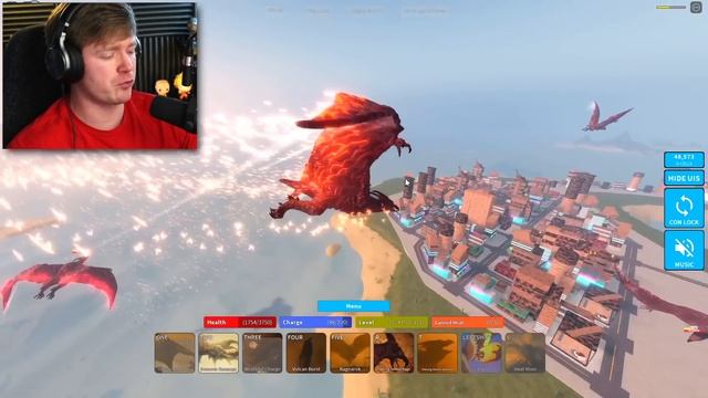 TITANUS RODAN DESTROYS THE CITY IN ROBLOX смотреть онлайн