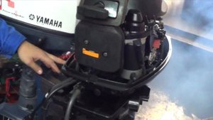 Обзор - первый пуск лодочного мотора Hidea HD 30FFES