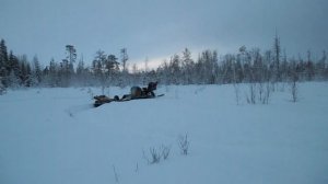 Мотобуксировщик Ахтар с лыжным модулем