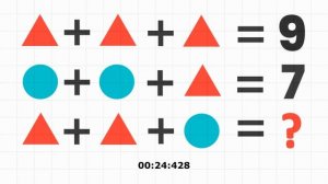 Математическая головоломка! Не все смогут решить быстро эту задачку на логику!