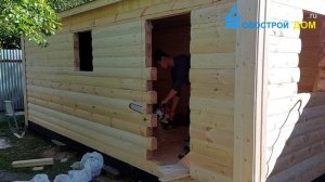 Бюджетная баня Строительство за 1 день Новострой Дом.ру