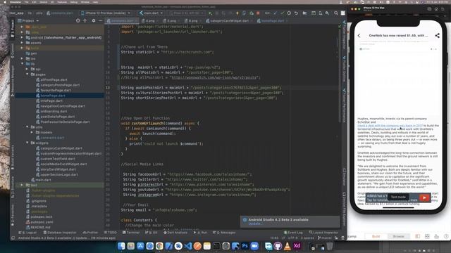 3- Connect your Api to App-Flutter Wordpress Clone App