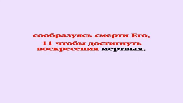 Видеобиблия. Послание Филиппийцам. Глава 3