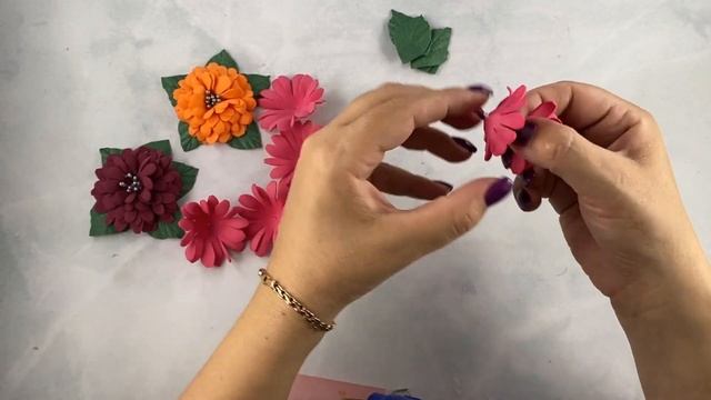 Яркий и летний ободок с цветами из фоамирана своими руками смотреть онлайн