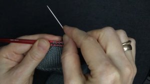 Закрытие петель мыска иглой