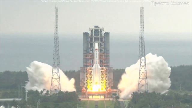 «Тяньчжоу-2» состыковался с китайской станцией / Tianzhou-2 launched