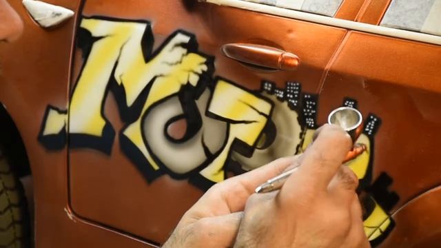 Как раскрасить детскую машину. Граффити смотреть онлайн