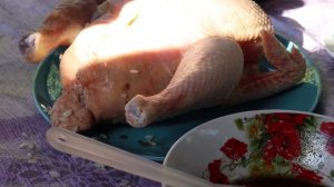 Сочная курица в духовке с рисом и яблоками