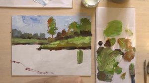 Рисуем отражения в воде  Простой способ