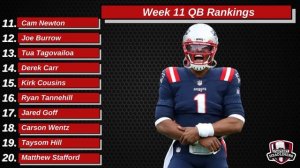 2020 Fantasy Football Rankings - Top 20 Quarterbacks in Fantasy Football - Week 11