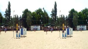 3д видео для 3д очков Samsung, LG, анаглиф: Активный отдых на пляже. Волейбол.