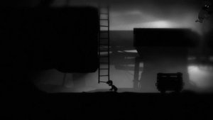Limbo - Прохождение - Поднимаем 2 груза веревками