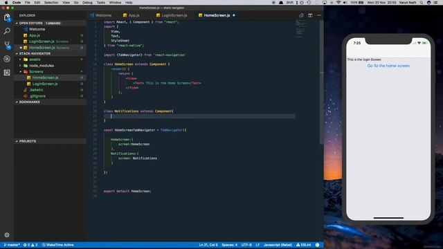 #4 React Native - React Navigation V1 | Tab Navigator | смотреть онлайн