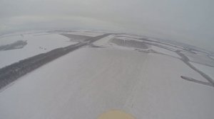 Полёт на Skywalker v6 над Плавском, Тульская область, winter 2014, FPV, GO PRO 3+