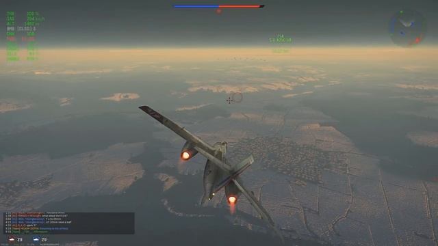 [War Thunder] The French freight train - S.O.4050 Vautour gameplay смотреть онлайн