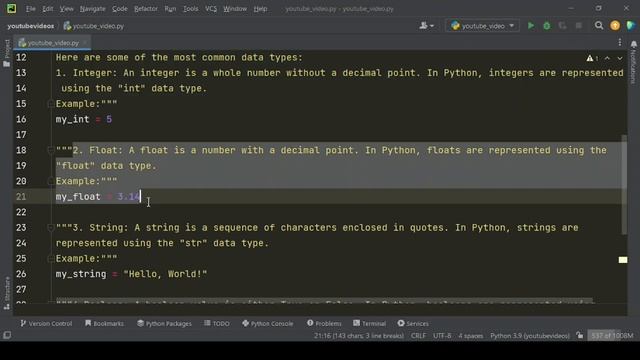 Python Programming Basics: Variables and Data Types