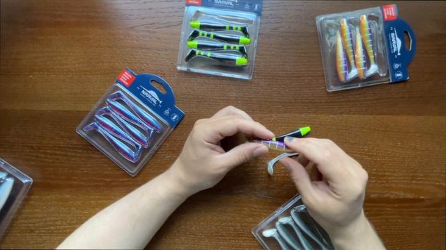 Опять Narval Choppy Tail 10см, но поменьше и в суперкрутых цветах. Unboxing