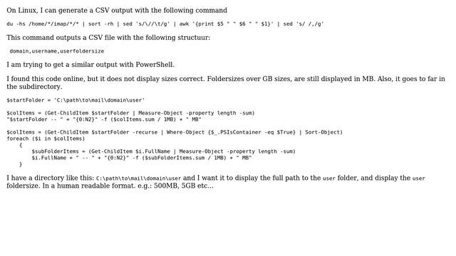 How To Generate A Folder Size Report With PowerShell?