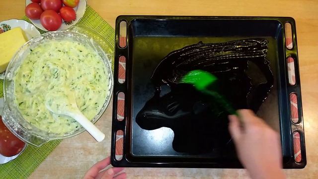 Пицца из кабачков, вкуснее не бывает, все просят добавки