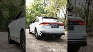 Тюнинг выхлопной системы с регулировкой звука на Audi Q8 3L 2019 года