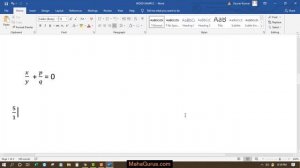 How to Write Fraction in Microsoft Word | P/Q Format, Rational Number| |Write Fraction in MS Word