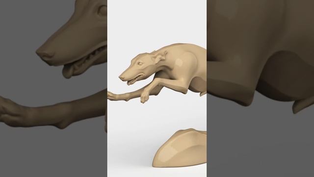 3D Model STL CNC Router file 3dprintable Greyhound