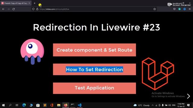 Laravel Livewire Tutorial #23 - Redirection In Livewire In Hindi