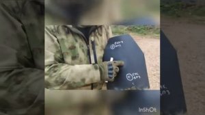 Отстрел стальной бронеплиты Бр4
