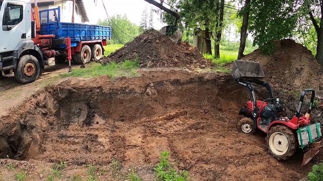 Постройка погреба. Часть 1. Копание котлована