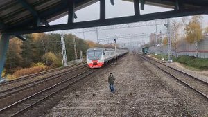 «ЭДТ!» ЭД4М-0476 ЦППК на платформе Ольгино МЦД-4