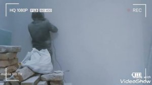 Шлифовка стены шлифмашиной