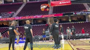 📺 Andrew Wiggins (and Juan Toscano-Anderson, no Andre Iguodala for rest) at Warriors pregame b4 CLE