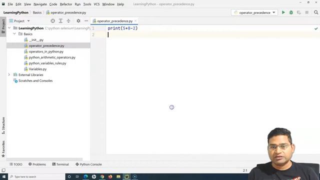 Python for Testers #6 - Operator Precedence | Order of Evaluation