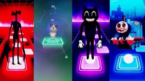 Siren Head vs Talking Juan vs Cartoon Cat vs Choo Choo Charles Coffin Dance |Tiles Hop EDM RUSH