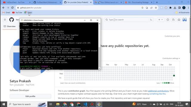 Git & Github tutorial part-1. Account Creation, Git Bash setup, Basic GIT Commands