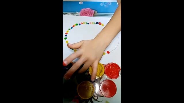 бусы#нетрадиционные способы рисования#рисование с малышами#дети#