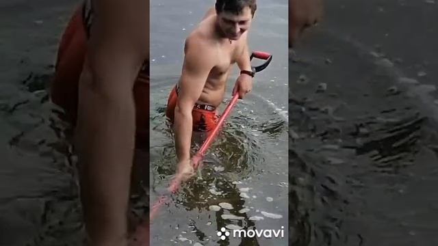 Пляжный поиск с  поисковыми граблями(трал) и магниты! Находки есть!!!!