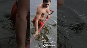 Пляжный поиск с поисковыми граблями(трал) и магниты! Находки есть!!!!